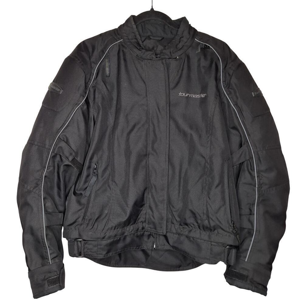 Tourmaster Flex Series 3 Motorcycle Jacket Women's Medium 10 / 12 Black